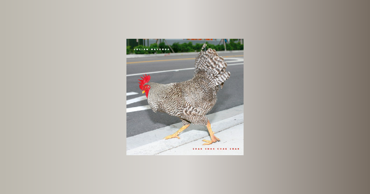 Album cover in gradient background